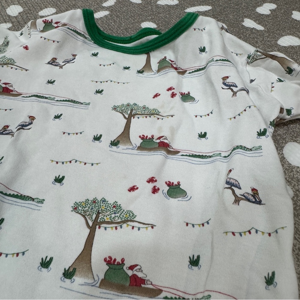 Lot of 13 Pima pajamas set long sleeve tee pants TBBC Santa toddler magnolia boy - Picture 8 of 14